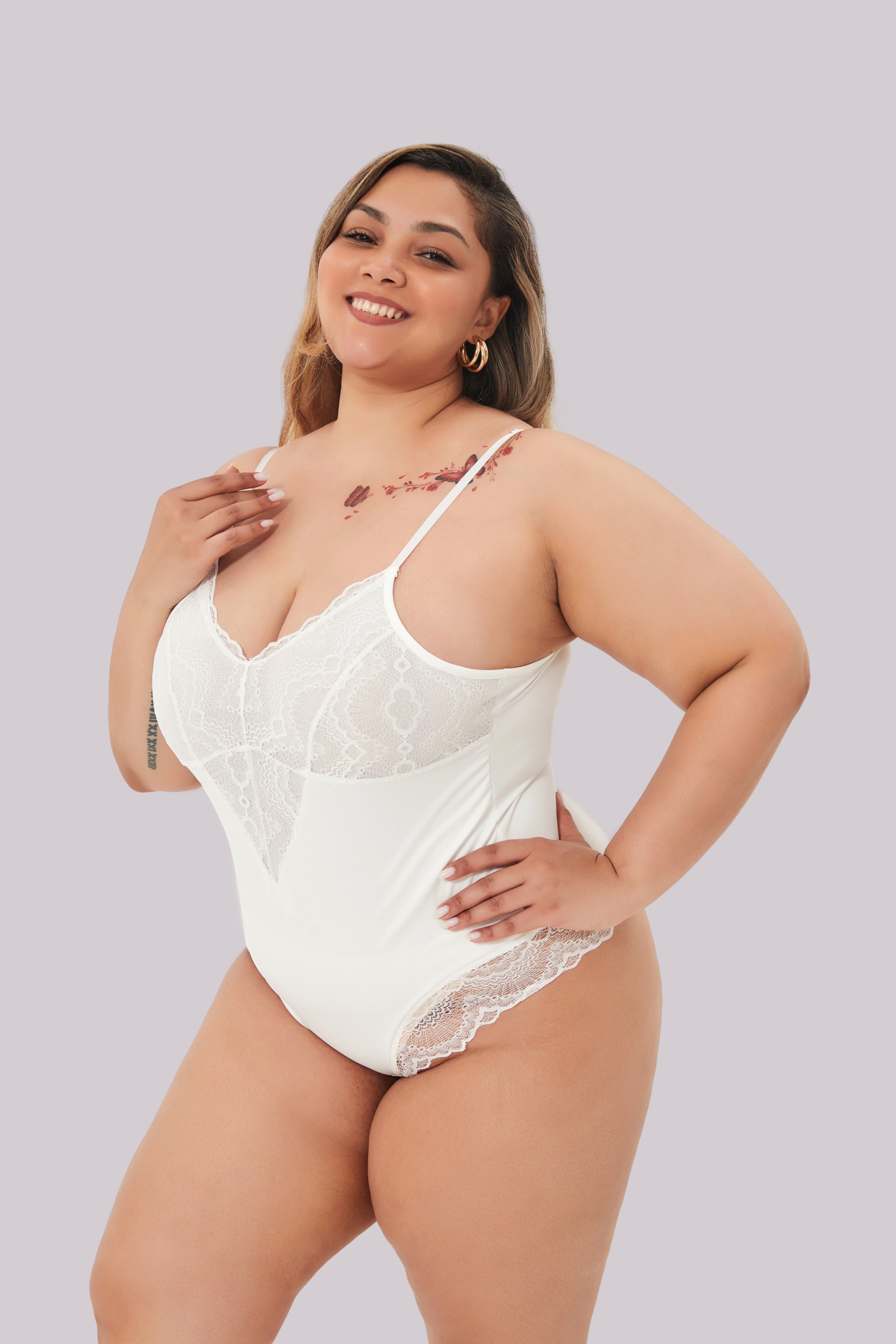 Comfit® Rosaline - Shapewear Bodysuit med blonder