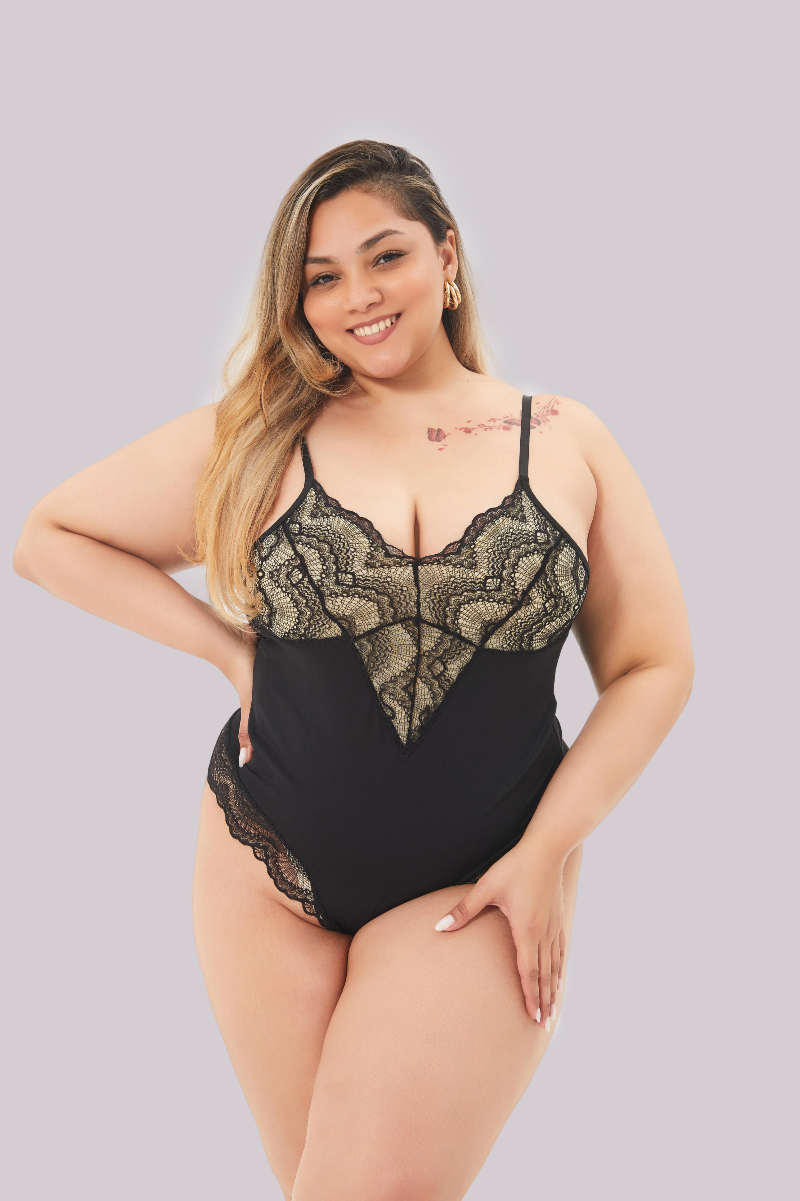 Comfit™ Rosaline - Shapewear Bodysuit med blonder